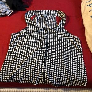 A shirt with a slight collar to it.
